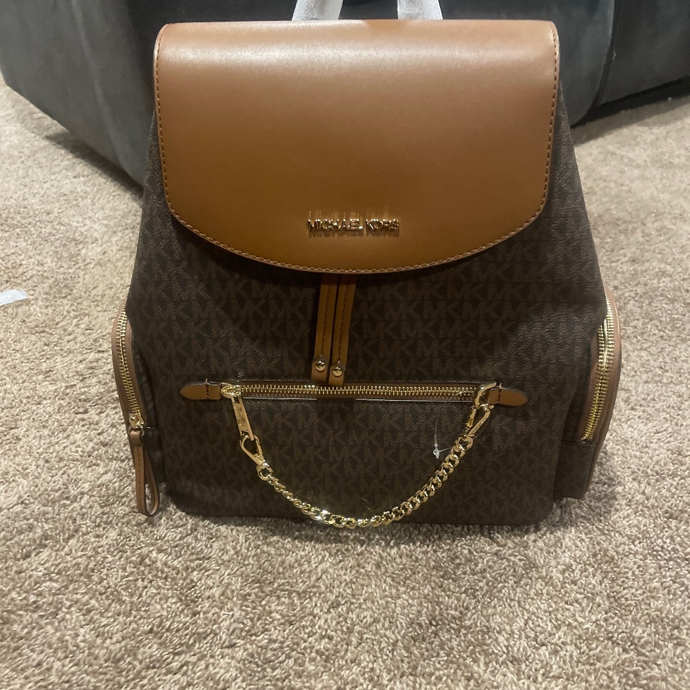 Michael kors brown back pack